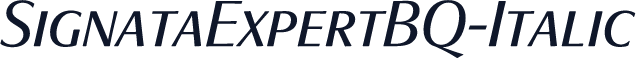 SignataExpertBQ-Italic