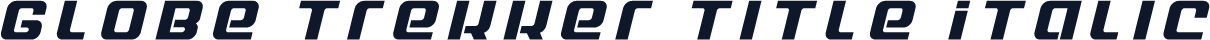 Globe Trekker Title Italic