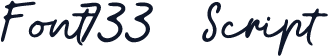 Font733 Script