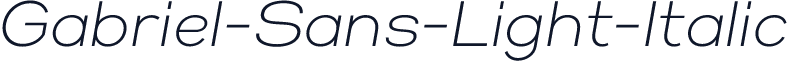 Gabriel-Sans-Light-Italic