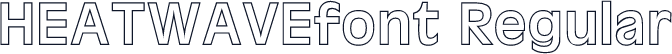 HEATWAVEfont Regular
