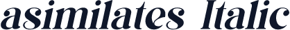 asimilates Italic