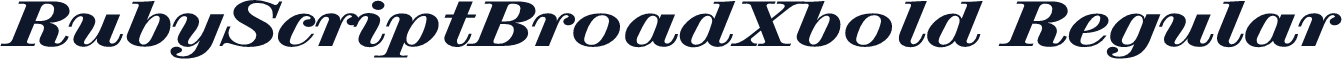 RubyScriptBroadXbold Regular
