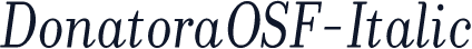 DonatoraOSF-Italic