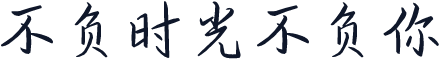不负时光不负你
