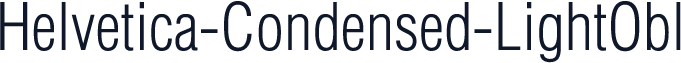 Helvetica-Condensed-LightObl