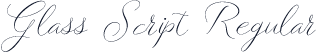 Glass Script Regular