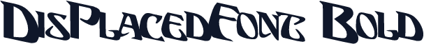 DisPlacedFont Bold