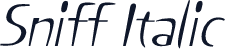 Sniff Italic