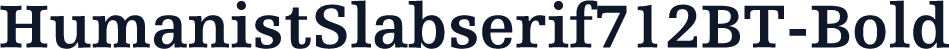 HumanistSlabserif712BT-Bold