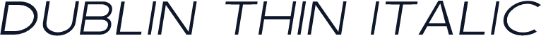 Dublin Thin Italic
