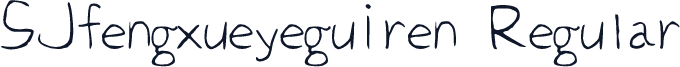 SJfengxueyeguiren Regular
