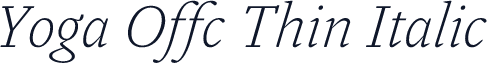 Yoga Offc Thin Italic