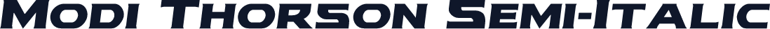 Modi Thorson Semi-Italic
