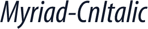 Myriad-CnItalic