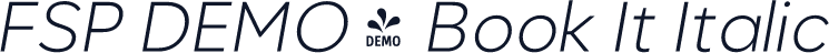 FSP DEMO - Book It Italic