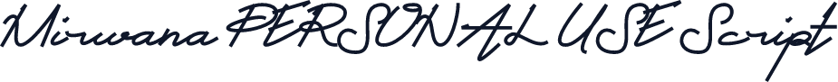 Mirwana PERSONAL USE Script