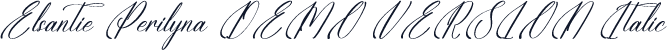 Elsantie Perilyna DEMO VERSION Italic