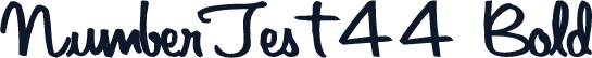 NumberTest44 Bold
