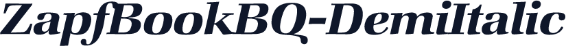 ZapfBookBQ-DemiItalic