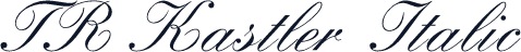 TR Kastler  Italic