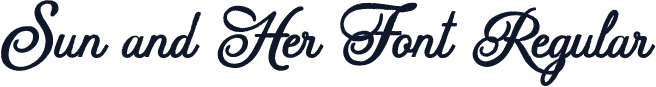 Sun and Her Font Regular