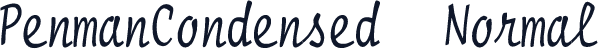 PenmanCondensed  Normal