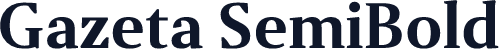 Gazeta SemiBold