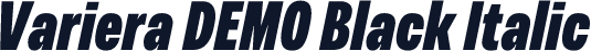 Variera DEMO Black Italic