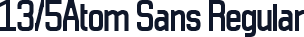 13/5Atom Sans Regular