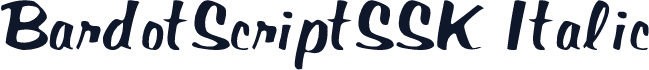 BardotScriptSSK Italic