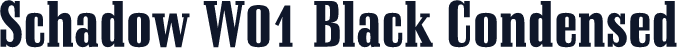 Schadow W01 Black Condensed