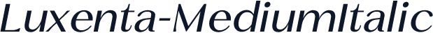 Luxenta-MediumItalic