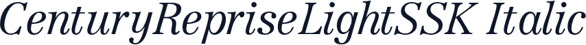 CenturyRepriseLightSSK Italic