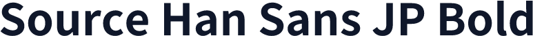 Source Han Sans JP Bold