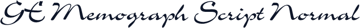 GE Memograph Script Normal