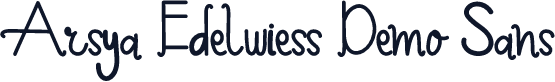 Arsya Edelwiess Demo Sans