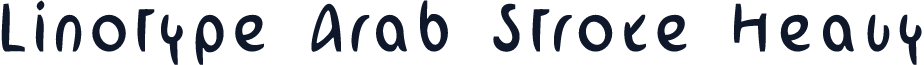Linotype Arab Stroke Heavy