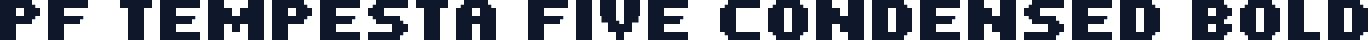 PF Tempesta Five Condensed Bold