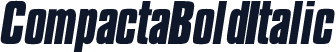 CompactaBoldItalic