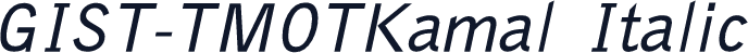 GIST-TMOTKamal Italic