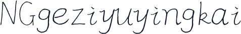 NGgeziyuyingkai