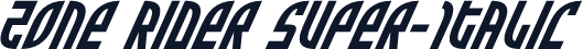 Zone Rider Super-Italic