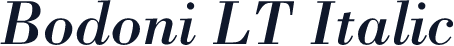 Bodoni LT Italic