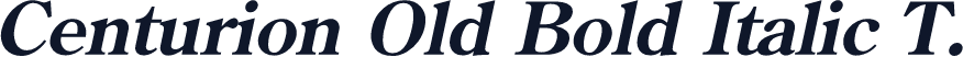 Centurion Old Bold Italic T.