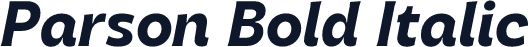 Parson Bold Italic