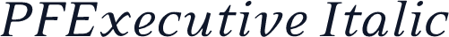 PFExecutive Italic