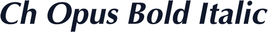 Ch Opus Bold Italic