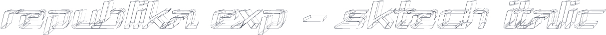 Republika Exp - Sktech Italic