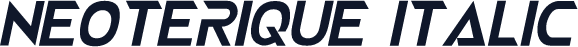 NEOTERIQUE Italic